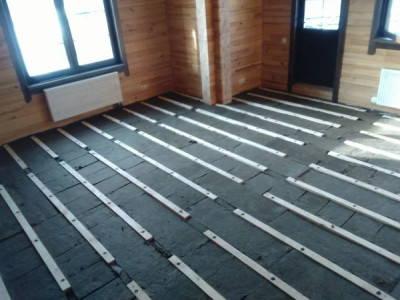 Фотографии с объекта Пол на лагах