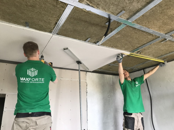 ФОТОГАЛЕРЕЯ ЗВУКОИЗОЛЯЦИЯ ПОТОЛКА