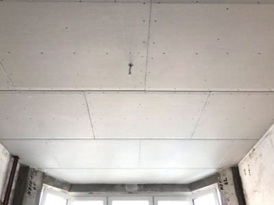 Фотографии с объекта Звукоизоляция потолка в офисе