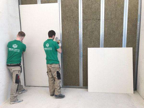 Фотогалерея решения усиленной звукоизоляции стены