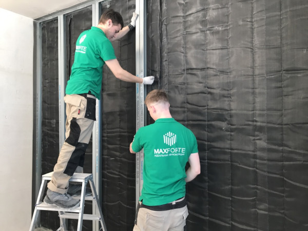 Фотогалерея решения усиленной звукоизоляции стены